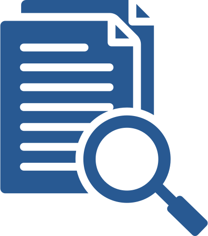 Research and evidence icon