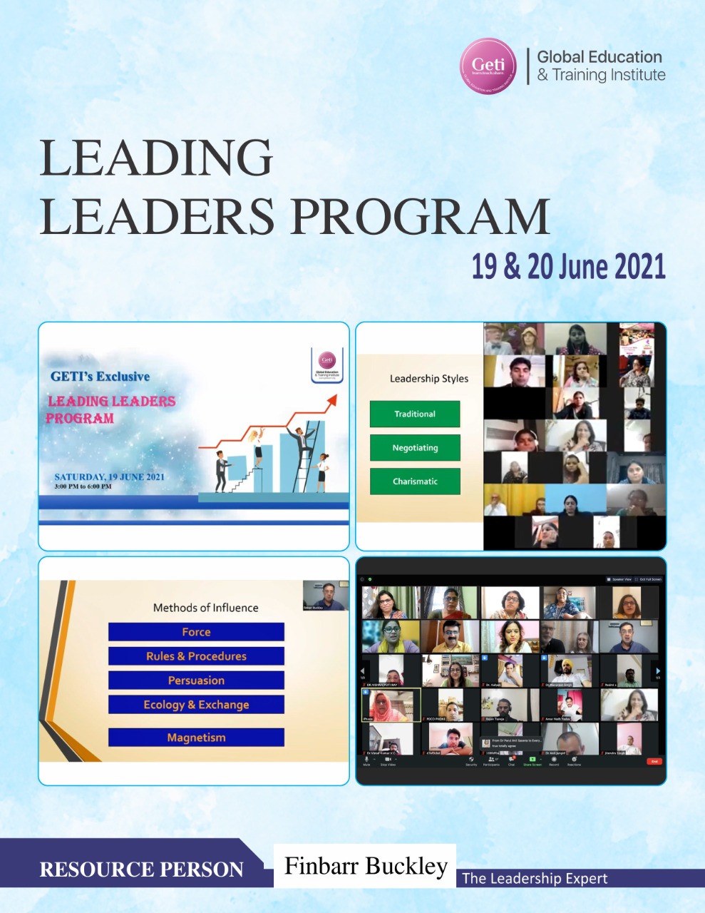 GETI Leading Leader training program session